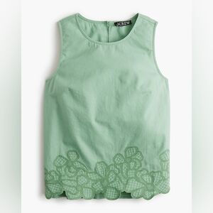 J.Crew Factory - Embroidered-trim shell tank top